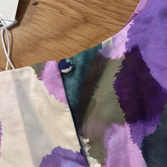 🌸Deal🌸 NWT Tyler Boe Trina spring blouse top in pink and purple - Picture 9 of 13